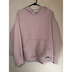 Nine West Active Women's Pink Textured Hoodie Size M Medium